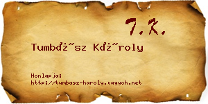 Tumbász Károly névjegykártya